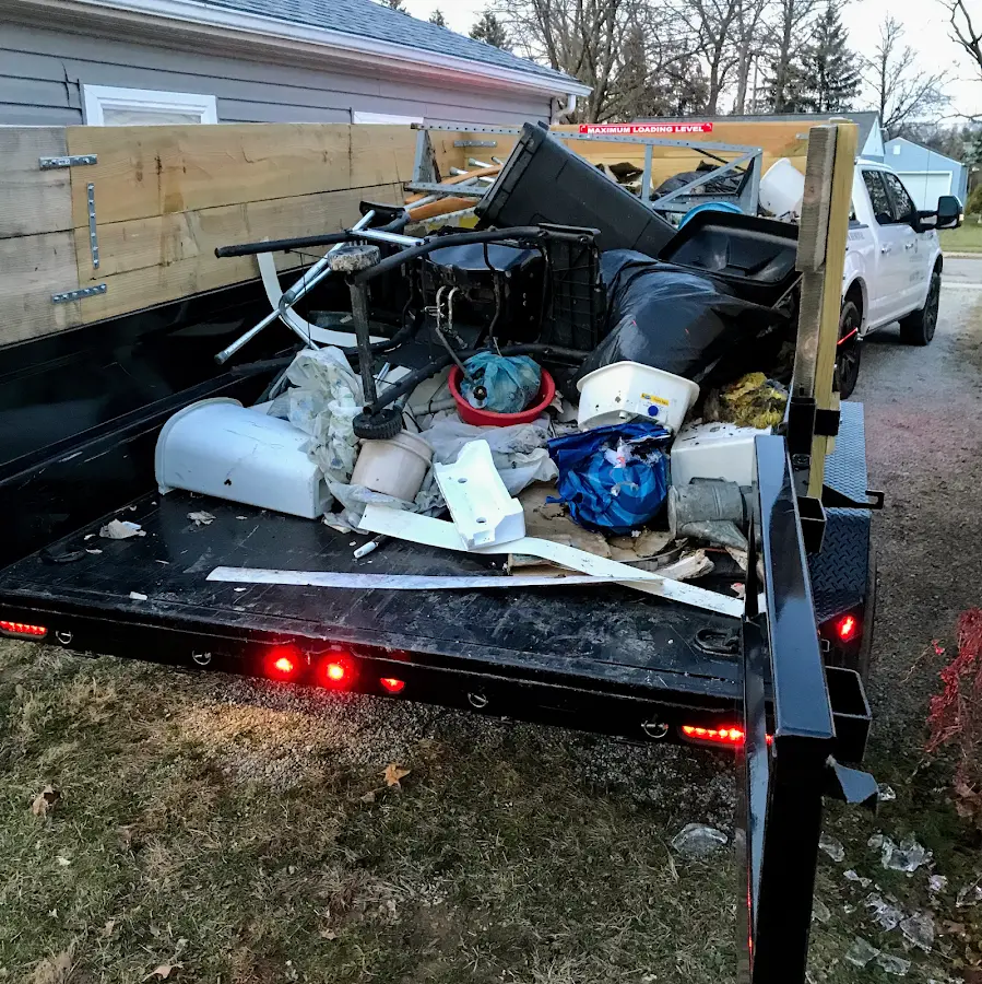 Roll-off dumpster delivered to a residential driveway in Schertz
